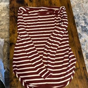 Red and white stripped women shirt, size small old navy brand :)